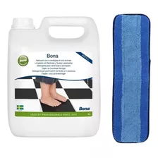 Pack Bidon Bona Recarga S. Duras 3,8l + Mopa De Microfibra