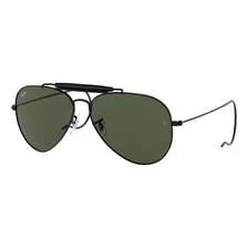 Gafas De Sol Ray Ban Outdoorsman Mujer Y Hombre Originales Color Negro Color Del Armazón Negro