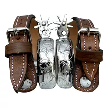 Espuelas Charras Finas Design W13 Adulto Correas Incluidas 