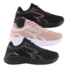 Combo C/3 Pares De Tenis Feminino Para Academia Super Leve