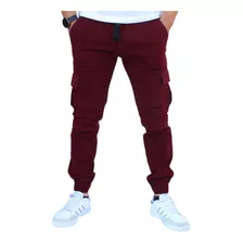 Pantalón Jogger Cargo Skinny De Gabardina Strech John Silver