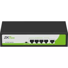 Zkteco 4 Ports 10/100mbps Poe Conectividad Y Redes Switch