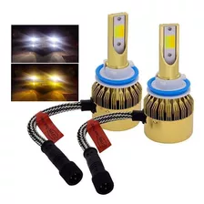 Kit Lâmpadas Farol H16ll Super Led Cob Dual Color 6000 3500k