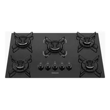 Cooktop Itatiaia Essencial 5 Bocas Vidro Preto Bivolt 110v/220v