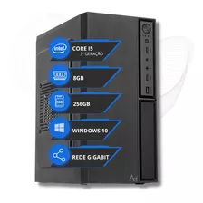 Pc Computador Cpu Intel Core I5 8gb Ssd 256gb Rede Gigabit