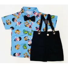 Conjunto Infantil Bento E Toto Roupa Menino Festa