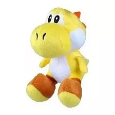 Pelúcia Geek Yoshi Amarelo P Turma Do Mario Bros Infantil