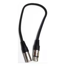 Cable Xlr Macho Xlr Hembra 0,5mt Canon Microfono X2