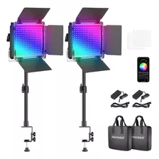 Kit Luces Neewer Led 530 Rgb Pro Led Parantes Mesa Factura