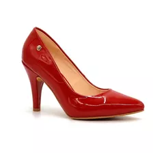 Zapato De Mujer Da22-reyna Rojo.