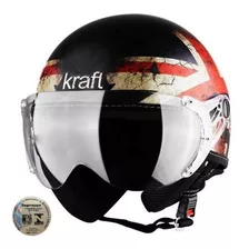 Capacete Aberto Kraft Inglaterra Fosco Harley Drag Shadow Cor Fosca Cor Secundária Preto Tamanho Do Capacete 57 (veste 58)