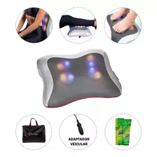 Encosto Massageador Shiatsu Lombar Veicular E Casa + Canela 