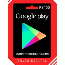 Gift Card Google Play Store R$ 100 Reais Android