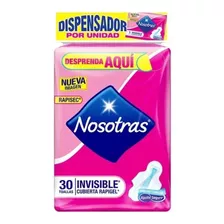 Toallas Nosotras Natural Invisible Clasica X 30