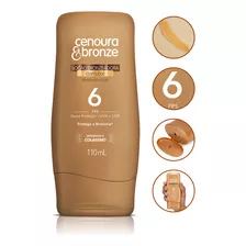 Bronzeador Corporal Cor Dourado Fps6 Cenoura & Bronze 110ml