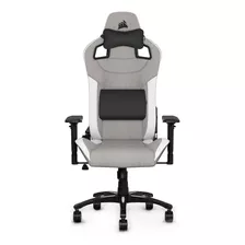 Silla Gamer Profesional Corsair T3 Rush Gris Y Blanca 120kg