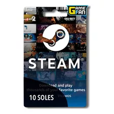 Tarjeta Steam Wallet 10 Soles Digital