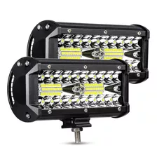 Par Faros 7'' Led Auxiliares 120w Para Autos/motos/camiones