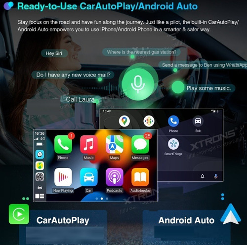 Ford Mustang 2015-2018 Android Gps Wifi Carplay Radio Touch Foto 2