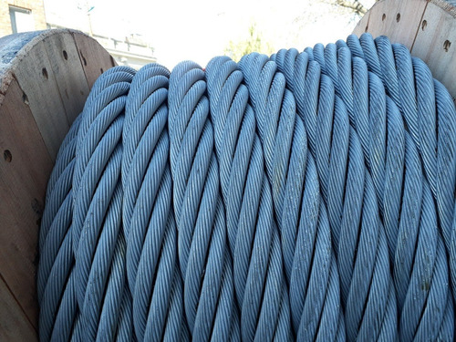 15 Metros Cable De Acero Galv 6 Mm 6x19