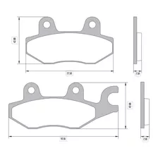 Pastillas Delant/traseras Kawasaki Ex 250 F2, Ninja 250 300