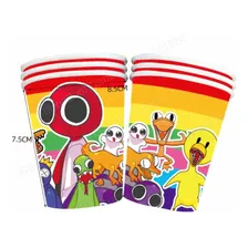 Pack 10 Vasos Cumpleaños Rainbow Friends Roblox