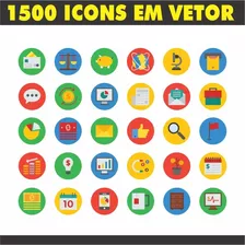 1500 Artes Vetorizadas De Icons