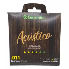 Giannini (brasil), Encordado Acústica .011 Bronze 65/35