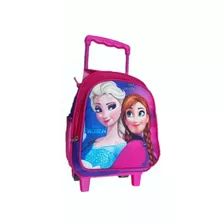 Morral Maleta Bolso Con Ruedas Frozen Pequeña