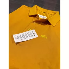 Remera De Hombre Lacoste Color Mostaza 