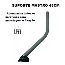 Kit 3 Peças Suporte Mastro P/ Antenas C/ Parafuso+ Bucha