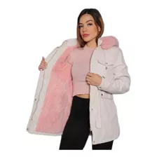 Parka Feminina Casaco De Frio Intenso Com Touca