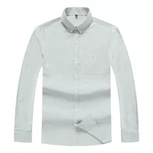 Camisas De Algodón De Manga Larga Para Hombre, Primavera-oto