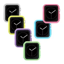 38mm Reloj De Manzana Serie 3 Y Serie 2 Funda De Caja 6 Paqu