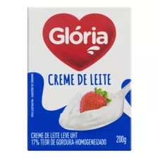 Creme De Leite Uht Leve Homogeneizado Glória Caixa 200g