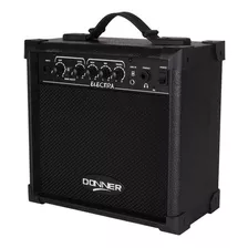 Cubo Amplificador Para Guitarra Donner Electra 15w Distorção Cor Preto 110v/220v