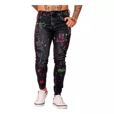 Calça Jeans Urban Yes Destroyed Splash Super Skinny