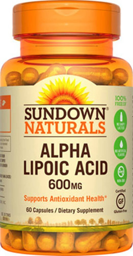 Alpha Lipoic Acid Sundown Naturals 600mg - 60 Capsulas