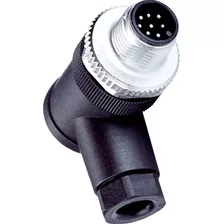 Conector Para Sensor M12 8 Pinos Macho 90° Pg7 Novo Com Nf