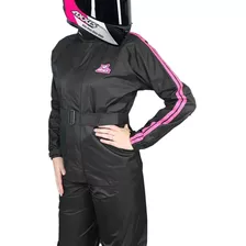 Capa Roupa Chuva Apex Nylon Preta Moto Motoqueiro Feminina