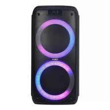 Parlante Bluetooth Portátil Recargable Aux Luces Aiwa Color Negro