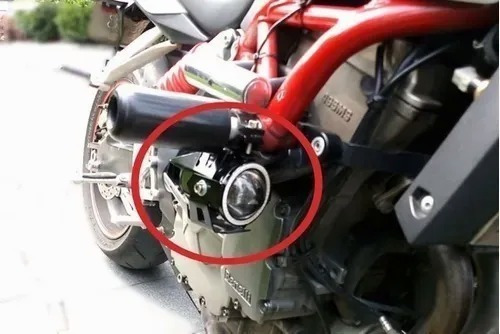 Par Faros Ojo Angel Led Foco Moto Exploradora Demonio Aux Foto 3