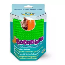 Escova Relaxante Para Gatos Arranhador Coçadinha Truqys Pets Cor Verde