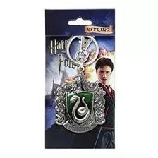 Harry Potter Slytherin School Crest Pewter Keychain