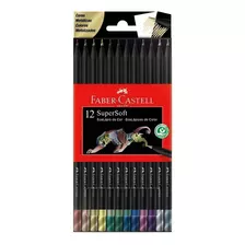 Lápices De Colores Faber-castell Supersoft Metalizados X 12