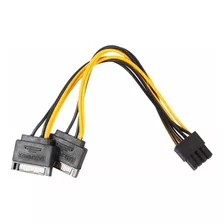 Cabo Adaptador Energia 8 Pinos 6+2 Pci Express Sata Duplo