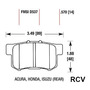 Maza Acura Mdx 2007-2013 Trasero Awd Grob