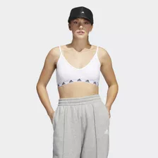 Top Mujer adidas Hg3783 (s-l) Pureb Ls Bra Blanco