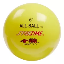 Sportime Bola Inflable Multiusos, 6 Pulgadas, Amarillo - 009