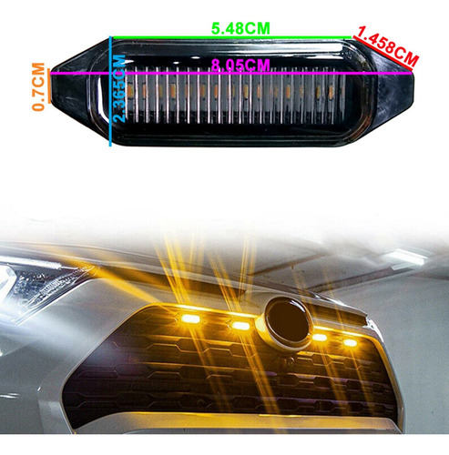 Luces Led De Parrilla Delantera Para Toyota Rav4 2019 2020 2 Foto 10